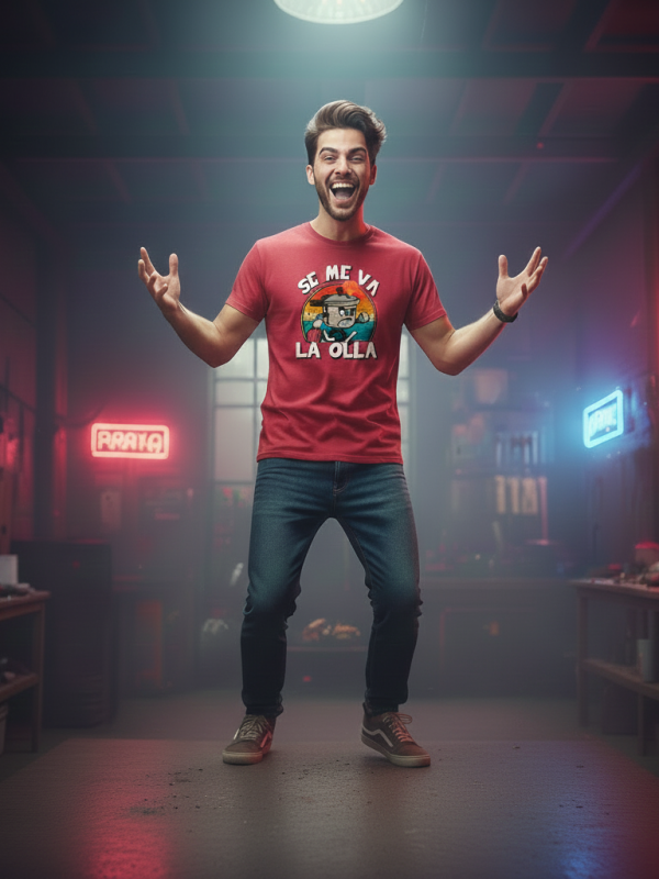 Camiseta Funny «Se Me Va la Olla»