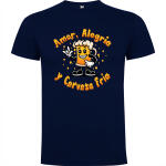 Camiseta Funny «Amor, Alegría y Cerveza Fría»