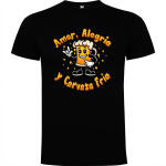Camiseta Funny «Amor, Alegría y Cerveza Fría»