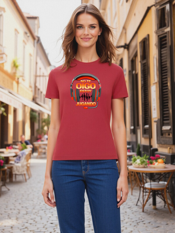 Camiseta Gamer «No te oigo Estoy Jugando»