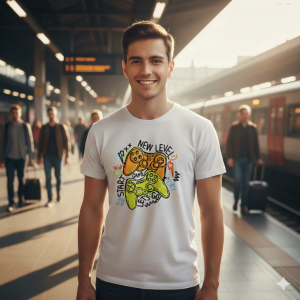 Camiseta Gamer "New Level"