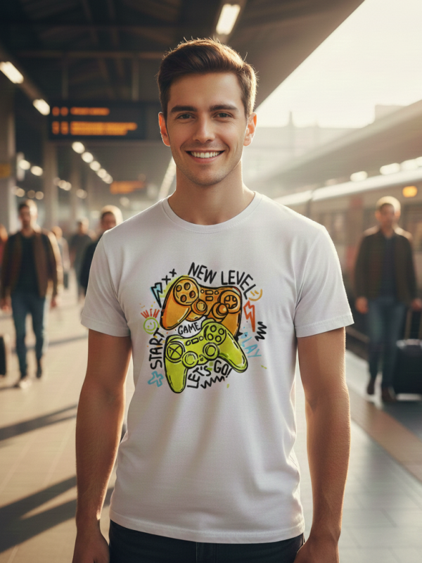 Camiseta Gamer «New Level»