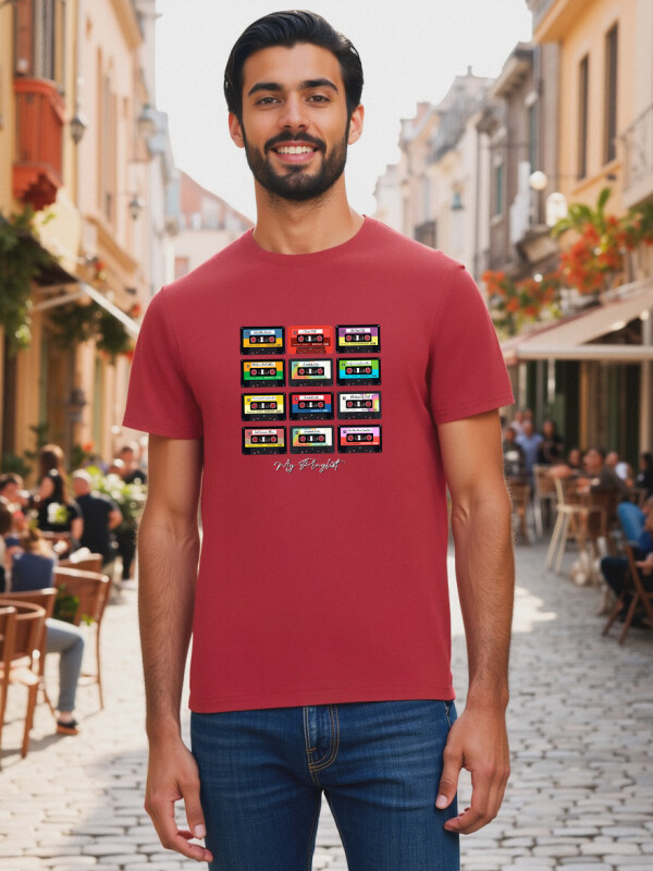 Camiseta Retro «my playlist»