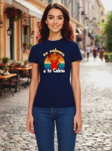 Camiseta Funny "Te calmas o te calmo"