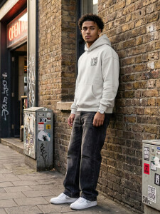 sudadera world wide 'oversize'