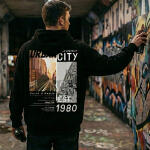 Sudadera urban city ‘oversize’