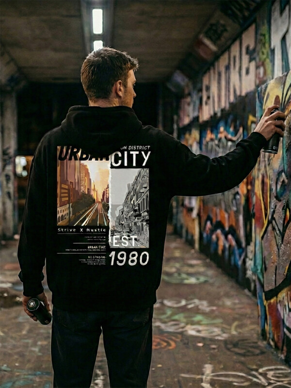 Sudadera urban city ‘oversize’