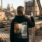 Sudadera urban city ‘oversize’